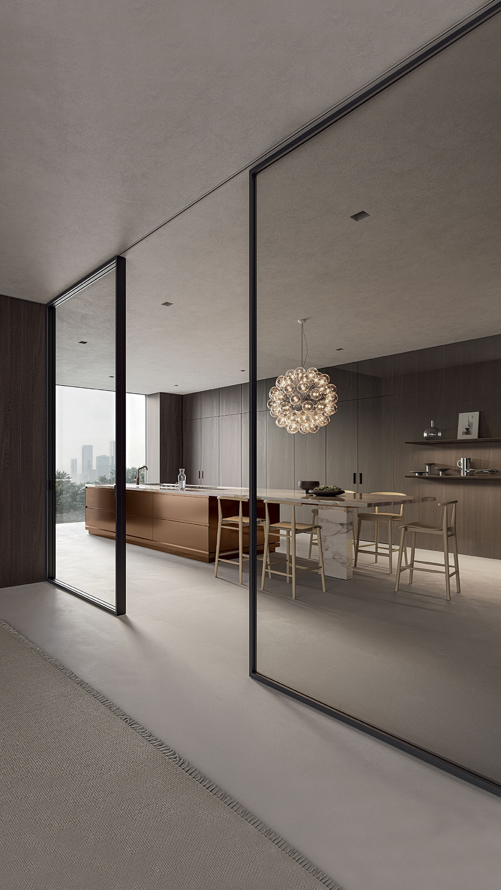 Arclinea Convivium with Lapis interior